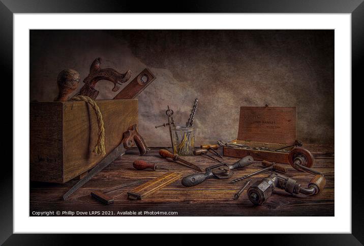 The Tool Shed Framed Mounted Print by Phillip Dove LRPS
