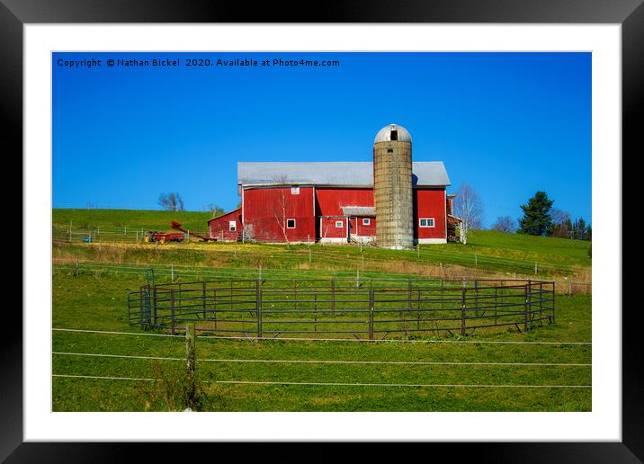 Farmyard: The Old Corral Framed Mounted Print by Nathan Bickel