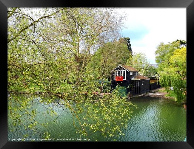 The Old Boat house. Framed Print by Anthony Byrne