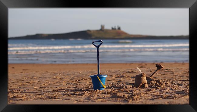 Castles in the sand Framed Print by Andrew Bradshaw