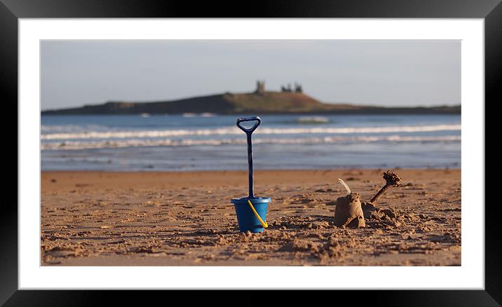 Castles in the sand Framed Mounted Print by Andrew Bradshaw