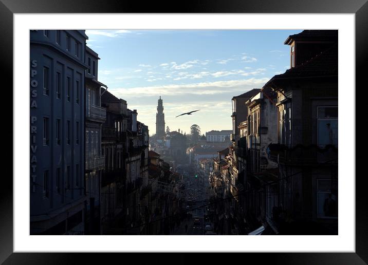 View of Porto Framed Mounted Print by Theo Spanellis