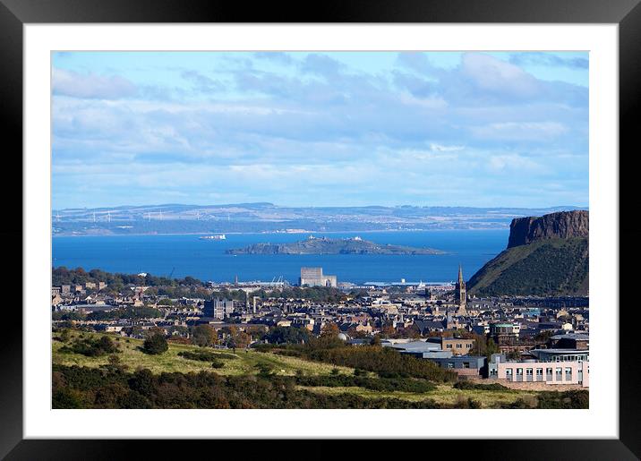 Firth of Forth islands and Fife Framed Mounted Print by Theo Spanellis