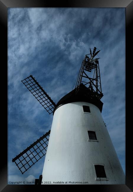 Lytham windmill Framed Print by Sue HASKER