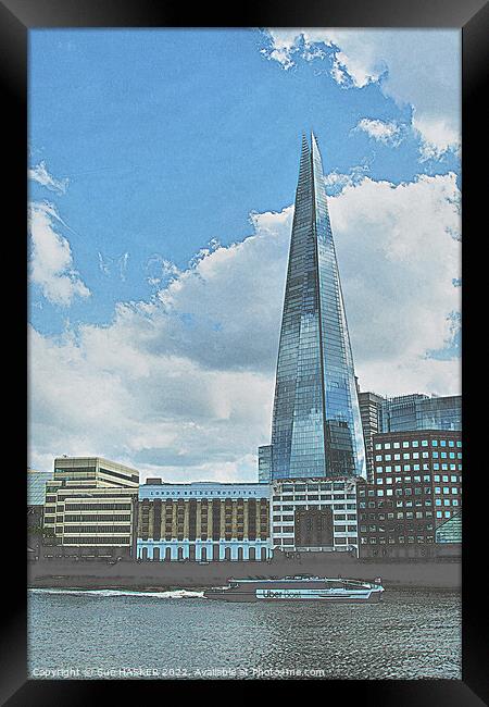 The Shard Framed Print by Sue HASKER