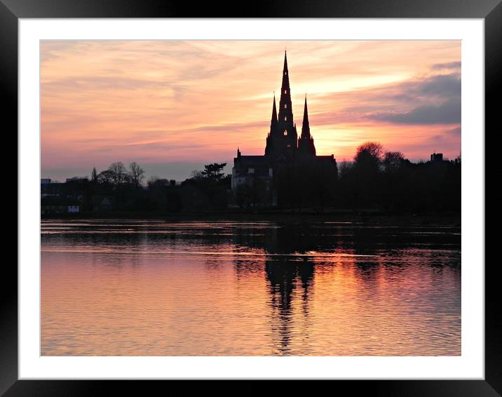                   LICHFIELD CATHEDRAL              Framed Mounted Print by Sue HASKER