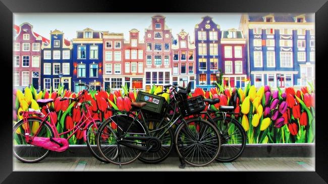                  AMSTERDAM               Framed Print by Sue HASKER