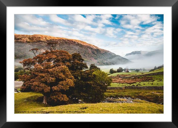 Lake District Cloud Inversion Framed Mounted Print by Craig McAllister