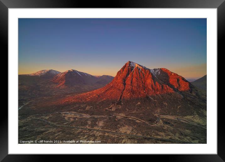 Glencoe Sunrise, highlands, Scotland. Framed Mounted Print by Scotland's Scenery