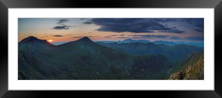 Glencoe sunset, Highlands, scotland. Framed Mounted Print by Scotland's Scenery