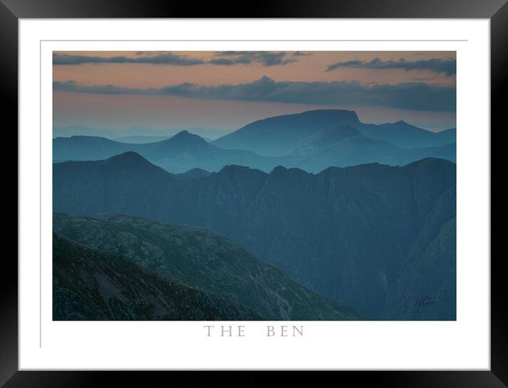 Ben Nevis Mountain Framed Mounted Print by Scotland's Scenery