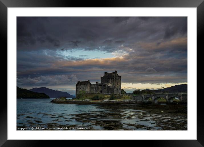 Eilean Donan Castle at sunrise, Highlands, Scotlan Framed Mounted Print by Scotland's Scenery