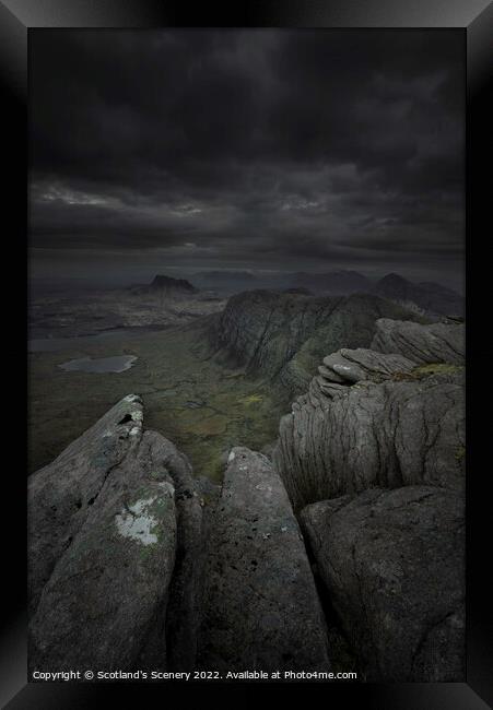 Outdoor stonerock Framed Print by Scotland's Scenery