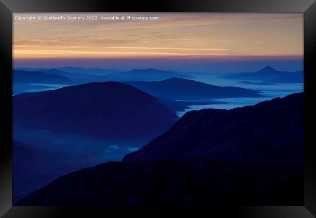 Glencoe cloud inversion Framed Print by Scotland's Scenery