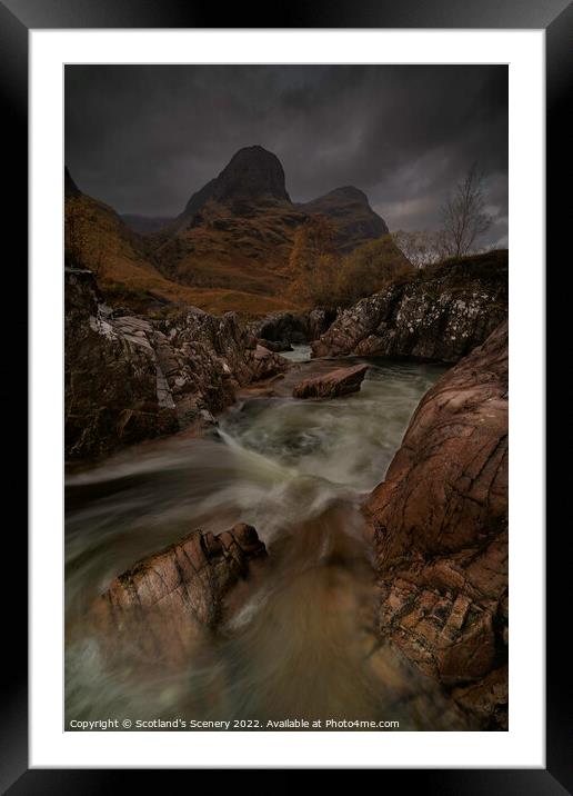 Glencoe Landscape, Highlands, Scotland. Framed Mounted Print by Scotland's Scenery