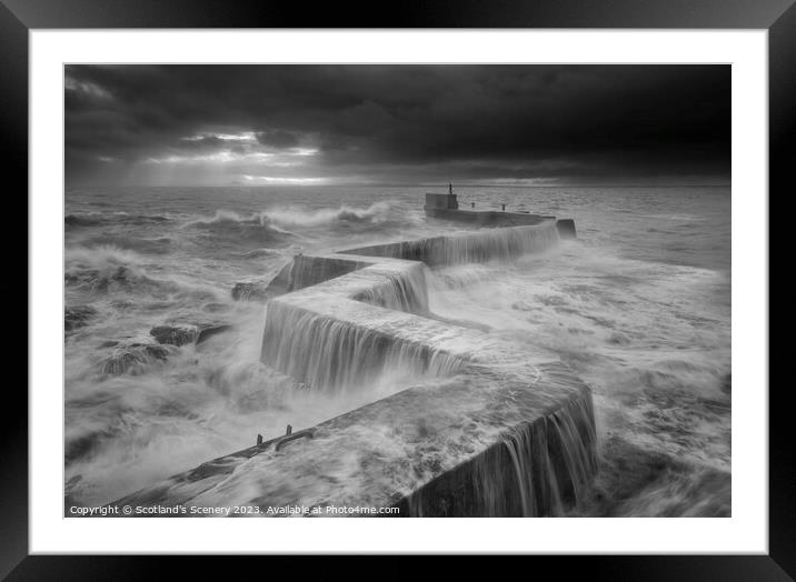 The Perfect Storm, St Monans, Fife Scotland. Framed Mounted Print by Scotland's Scenery