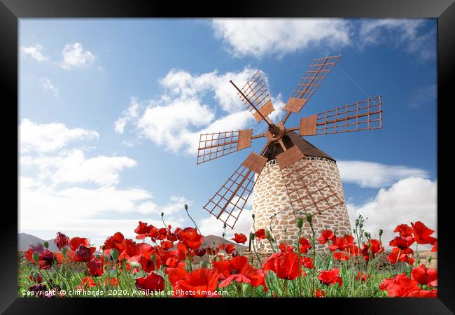 Tefia windmill Framed Print by Scotland's Scenery