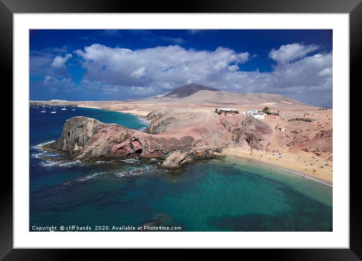 Lanzarote coastline Framed Mounted Print by Scotland's Scenery