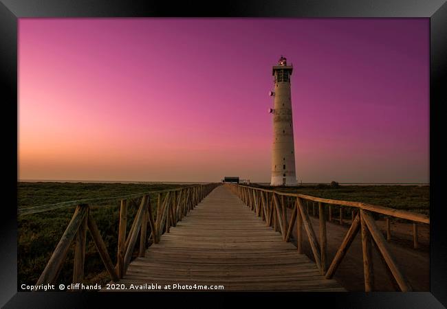 Morro Jable lighthouse Framed Print by Scotland's Scenery