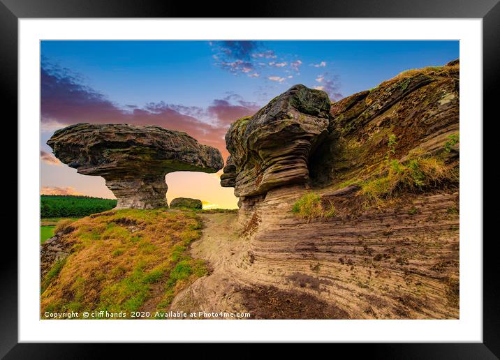 Sunset on the Bunnet Stane, lomond, Hills. Framed Mounted Print by Scotland's Scenery