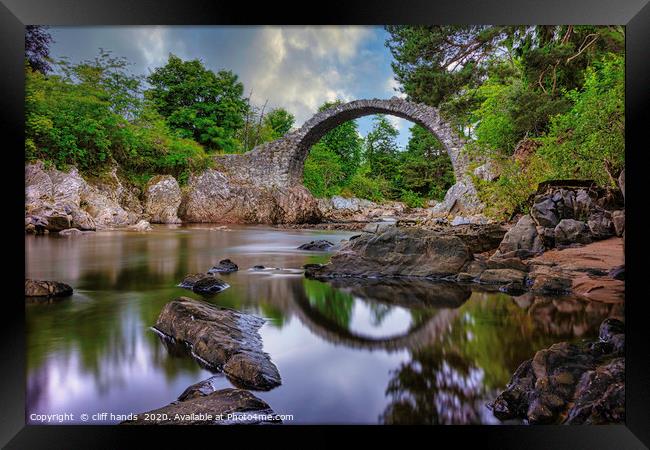 Carrbridge, highlands. The old pack horse bridge. Framed Print by Scotland's Scenery