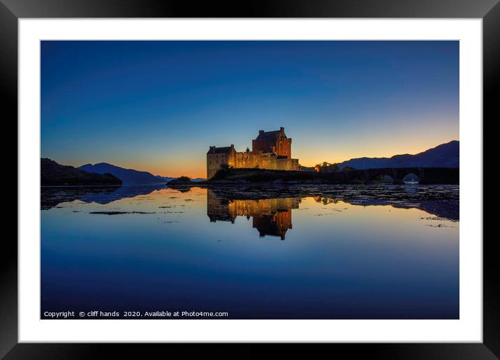 Sunset at Eilean Donan Castle, Highlands, Scotland Framed Mounted Print by Scotland's Scenery