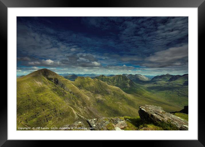 Torridon Mountain Landscape Framed Mounted Print by Scotland's Scenery
