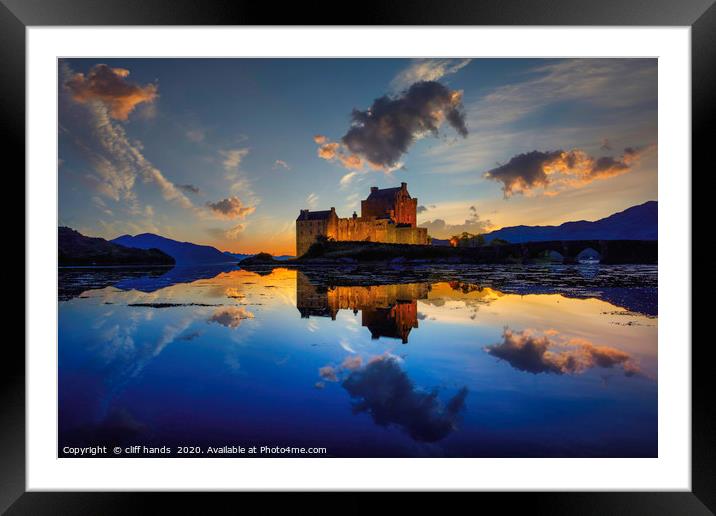 Eilean Donan Castle in dornie, highlands,  Scotlan Framed Mounted Print by Scotland's Scenery