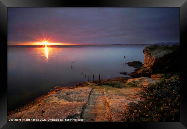 sunrise, Aberdour, Fife, Scotland. Framed Print by Scotland's Scenery