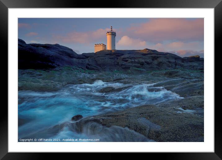 Elie lighthouse, fife, scotland at sunset Framed Mounted Print by Scotland's Scenery