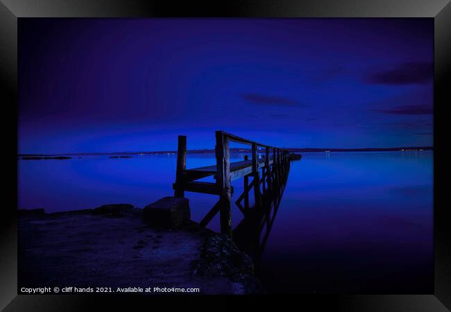 blue hour at culross fife Framed Print by Scotland's Scenery