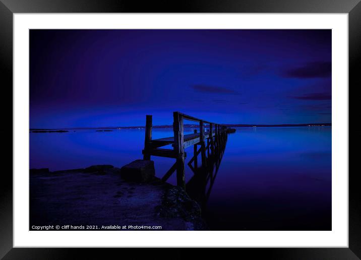 blue hour at culross fife Framed Mounted Print by Scotland's Scenery
