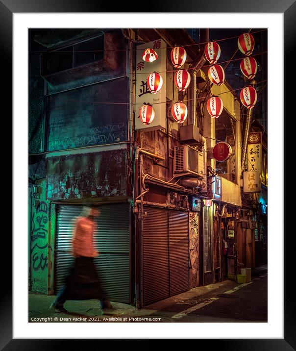 Tokyo - Drunkard's Alley - Shibuya Framed Mounted Print by Dean Packer