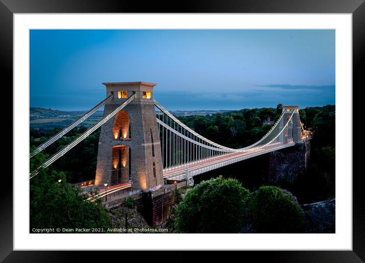 Clifton Suspension Bridge Framed Mounted Print by Dean Packer