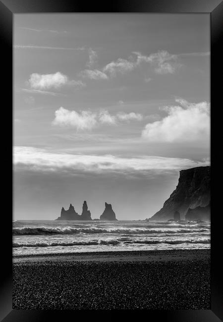 Vic Beach, Iceland Framed Print by Christopher Stores
