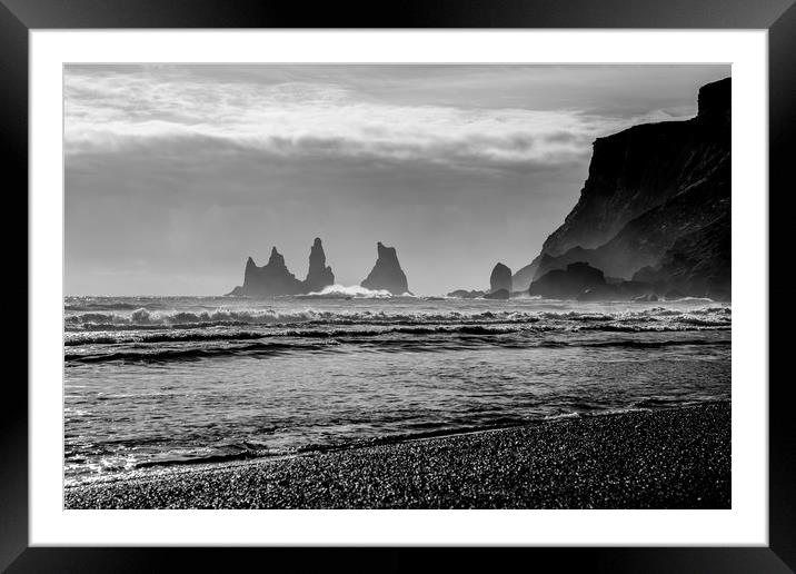 Vic Beach, Iceland Framed Mounted Print by Christopher Stores