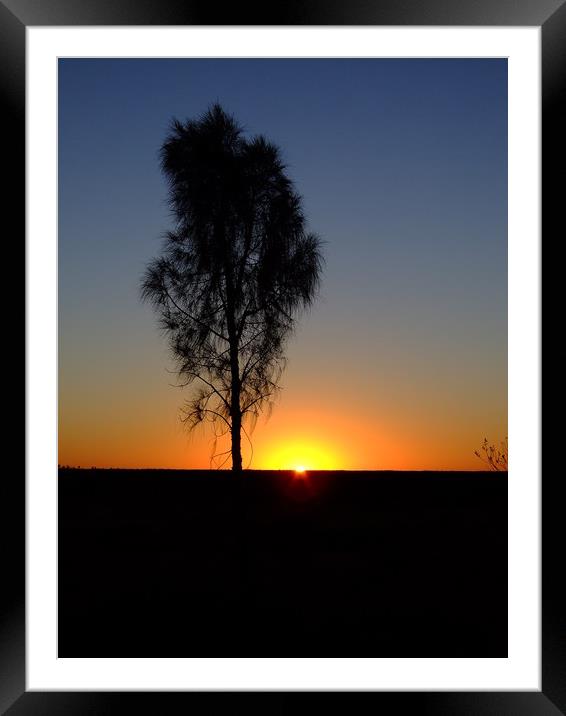 Sunrise near Uluru, Australia Framed Mounted Print by Christopher Stores