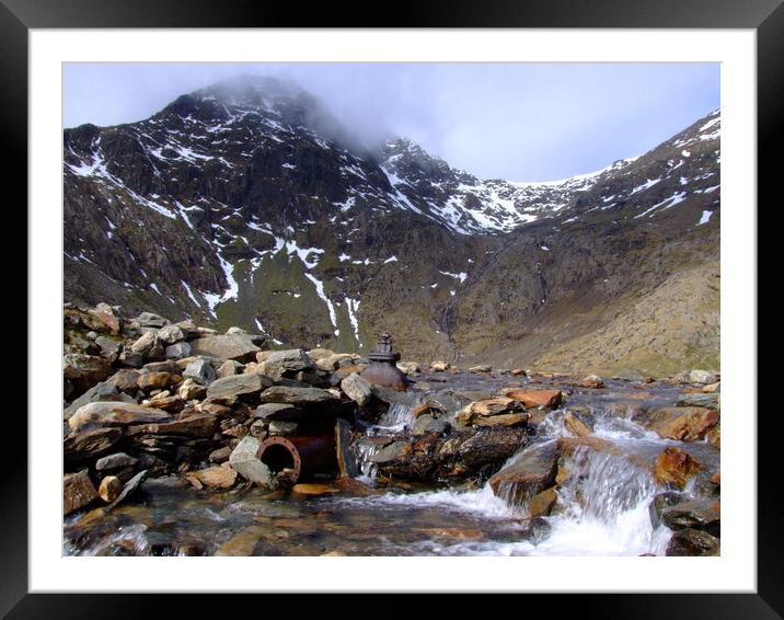 Snowdon Framed Mounted Print by Christopher Stores