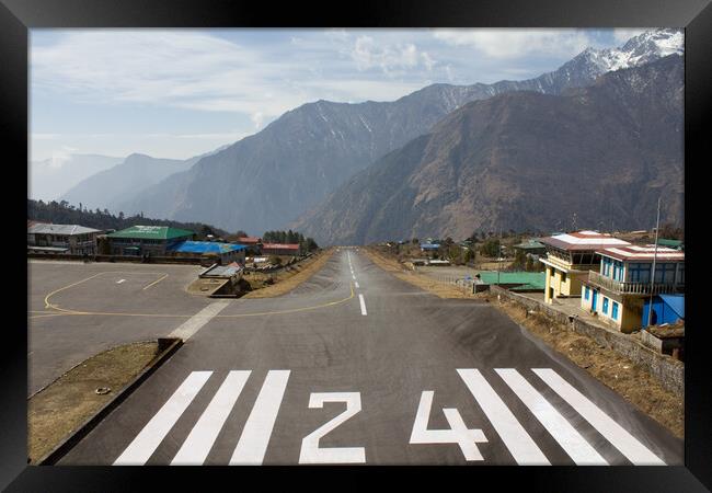 Tenzing - Hillary Airport, Lukla, Nepal Framed Print by Christopher Stores