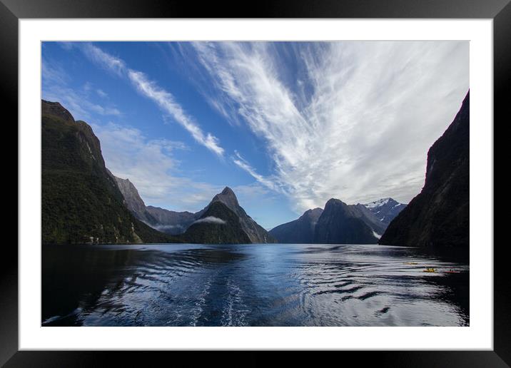 Milford Sound, New Zealand Framed Mounted Print by Christopher Stores