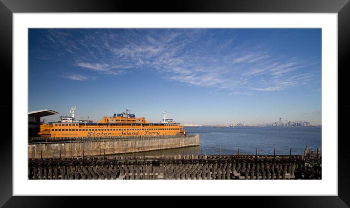 Staten Island Ferry Framed Mounted Print by Christopher Stores