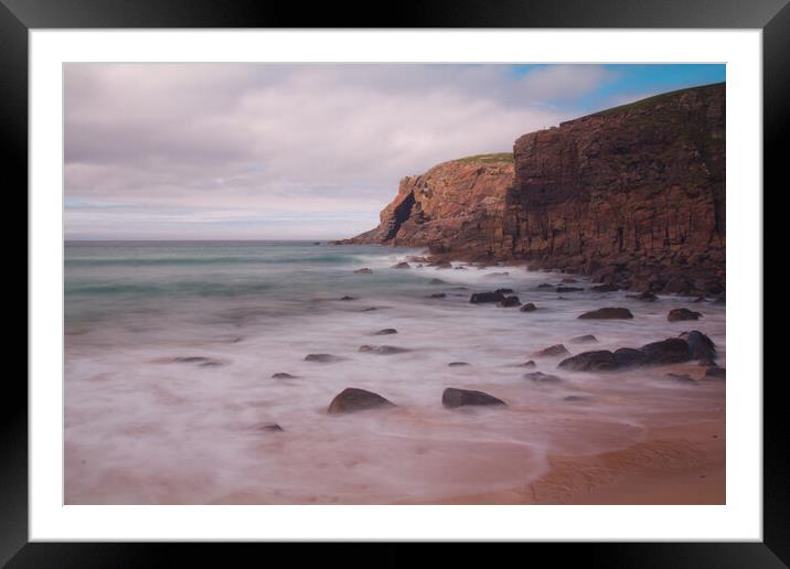 Beach on the Isle of Lewis Framed Mounted Print by Christopher Stores