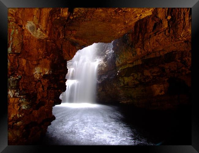 Smoo Cave, Scotland Framed Print by Christopher Stores