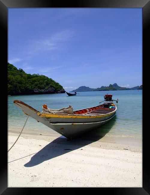 Thailand boat Framed Print by Christopher Stores