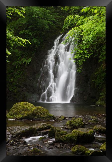 Waterfall in Antrim, Northern Ireland Framed Print by Christopher Stores