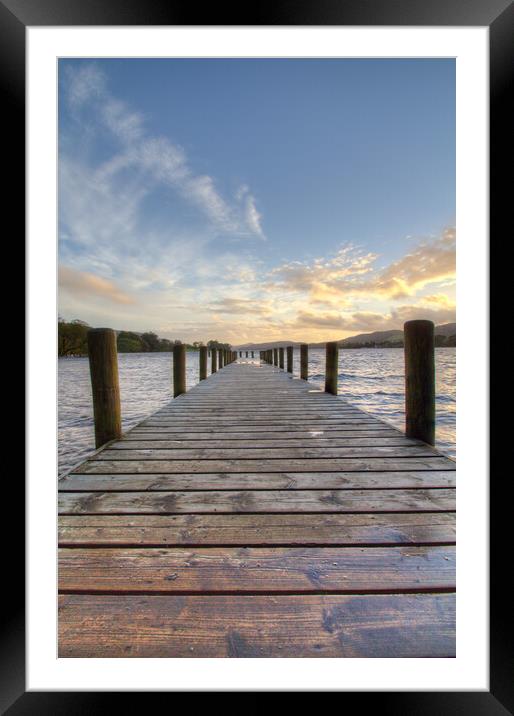 Pier at Coniston  Framed Mounted Print by Christopher Stores