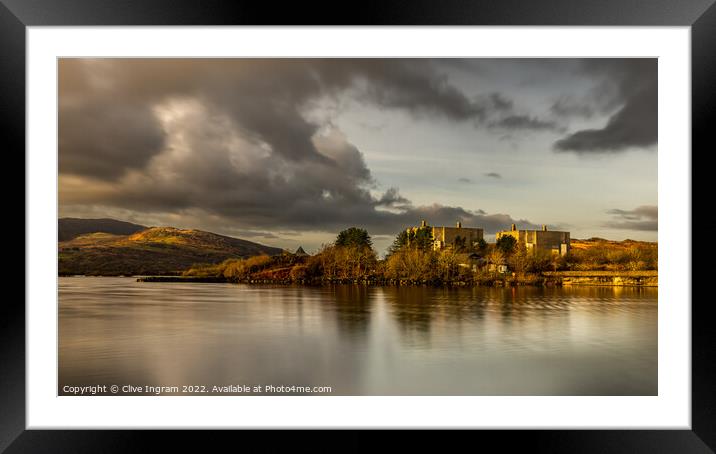Golden Glow of Trawsfyndd Nuclear Power Station Framed Mounted Print by Clive Ingram