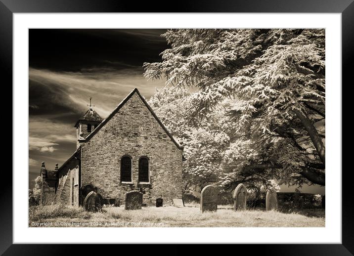 Old St Chads the church in the fields Framed Mounted Print by Clive Ingram