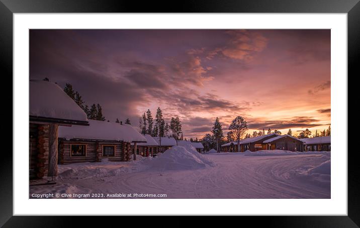 Majestic Arctic Dawn Framed Mounted Print by Clive Ingram