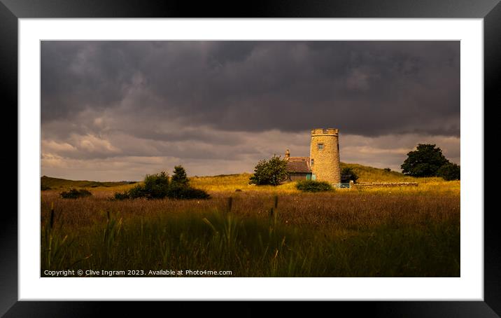 The tower at The Snook Framed Mounted Print by Clive Ingram